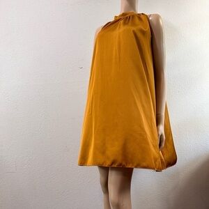 Florencia gold A- line dress